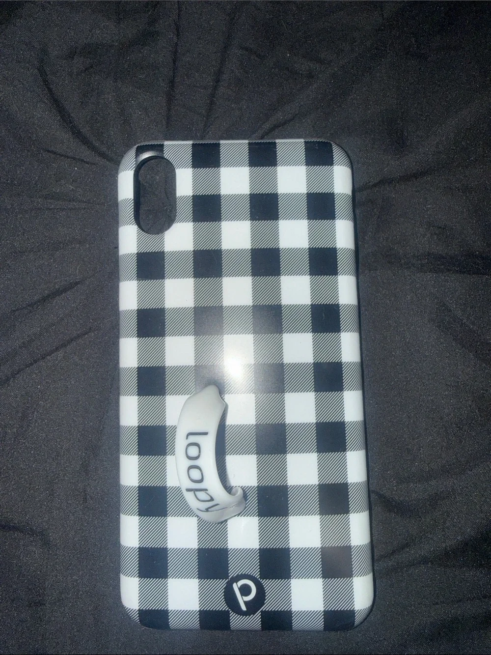 Loop Phone Case for Smartphones - Black & White Checkered